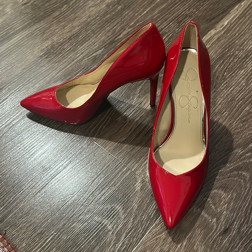 Red Jessica Simpson Pumps